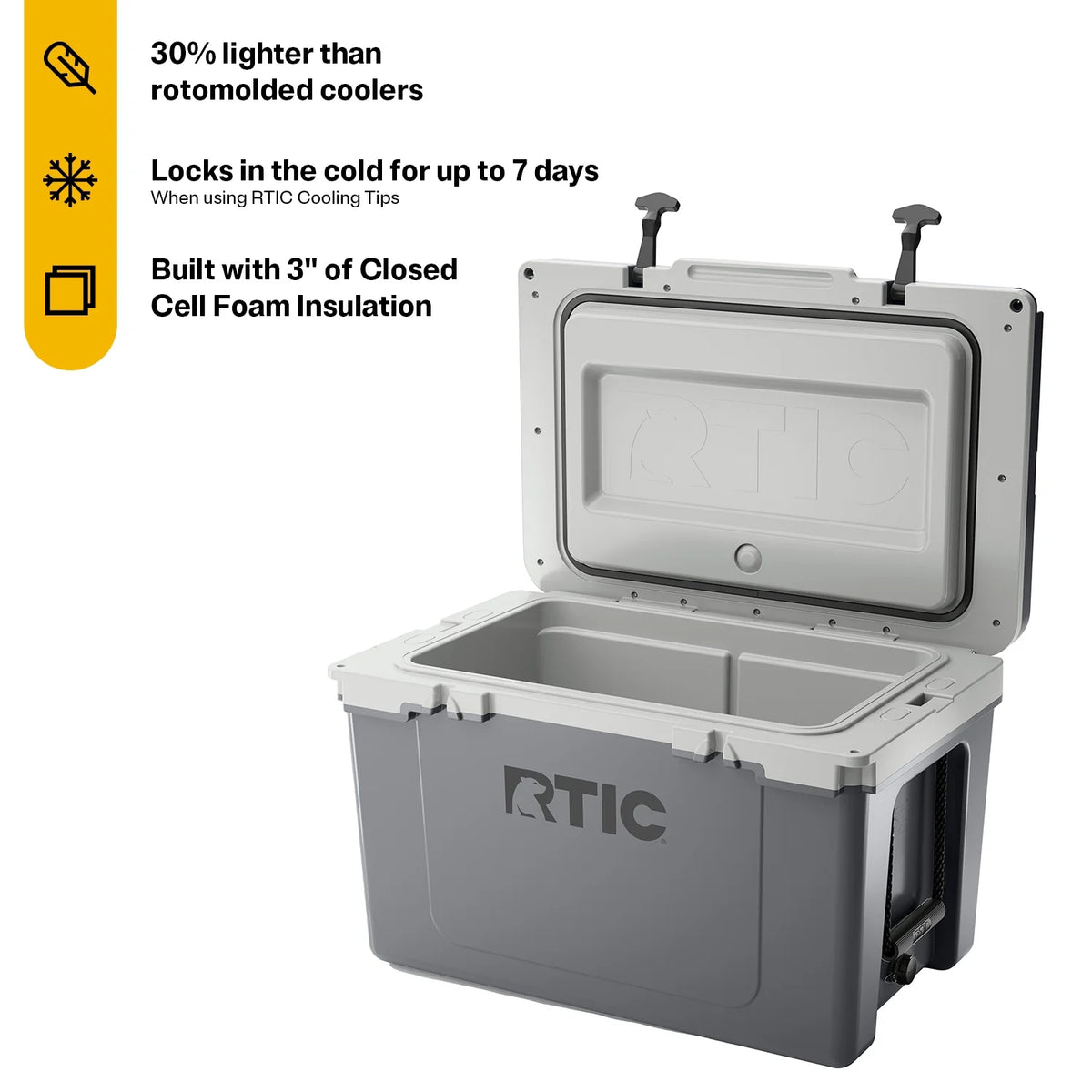 52 QT Ultra-Light Hard-Sided Ice Chest Cooler O631