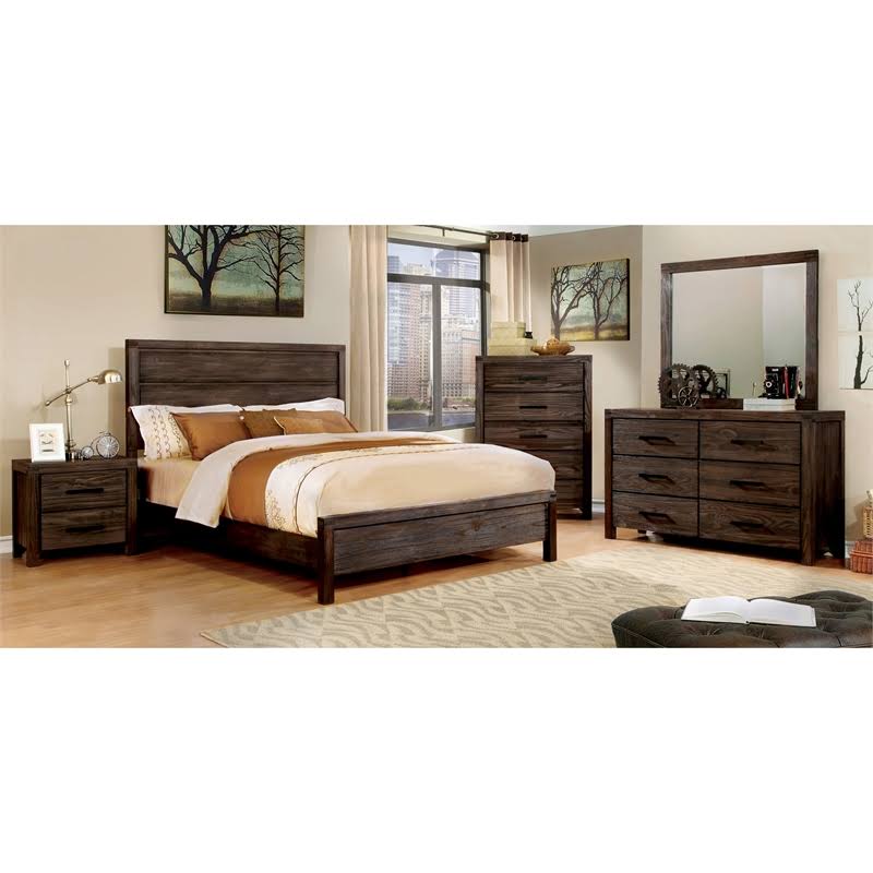 Rustic Brown 5 Drawer Chest R7325
