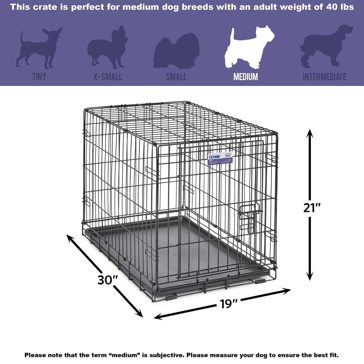 Single Door Dog Crate M5680