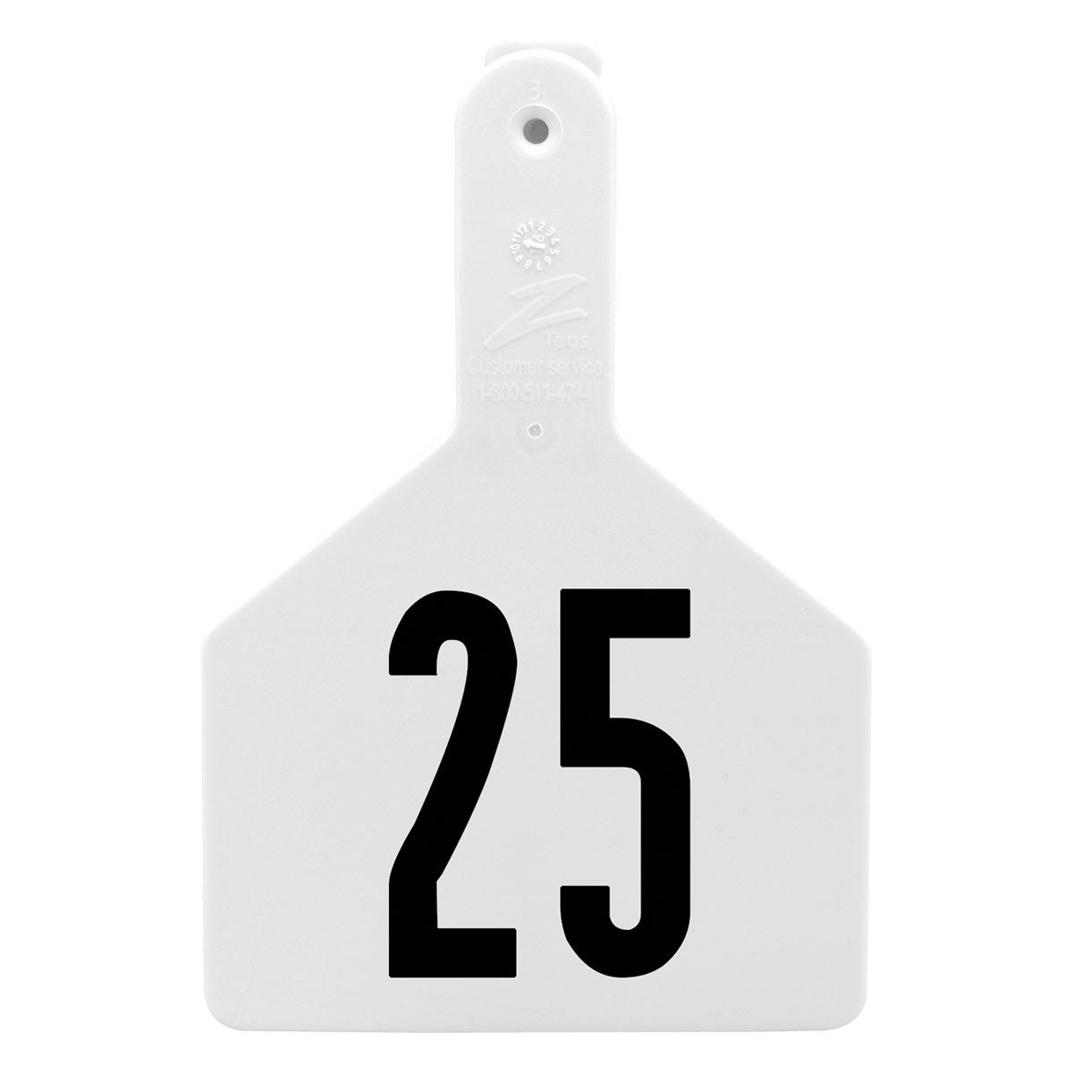Large Numbered White Cattle Ear Tags X717872
