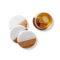 Marble Acacia Coasters N9793