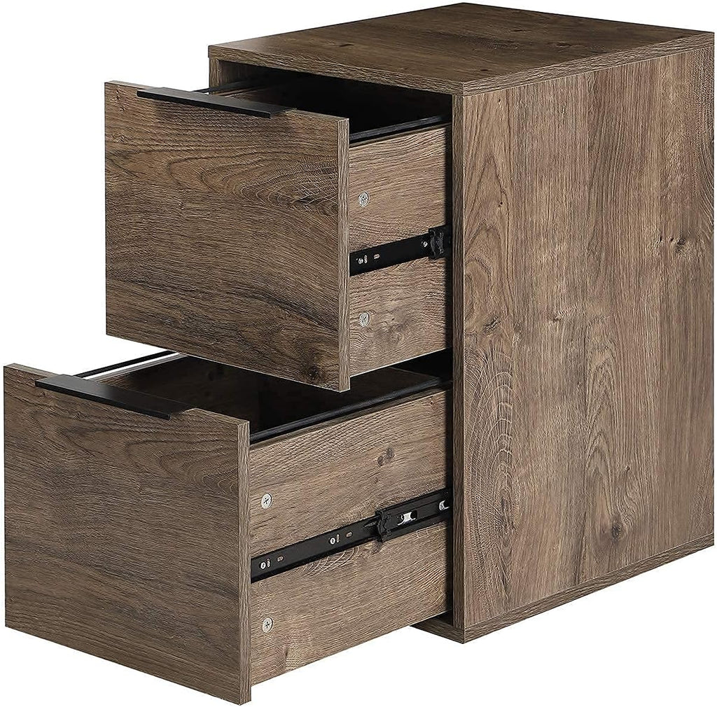 Gray 2 Drawer Wood File Cabinet R173