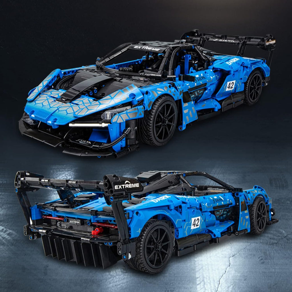 Sports Car MOC Building Set, 1:10 Scale Model, 2088 Pieces J962296